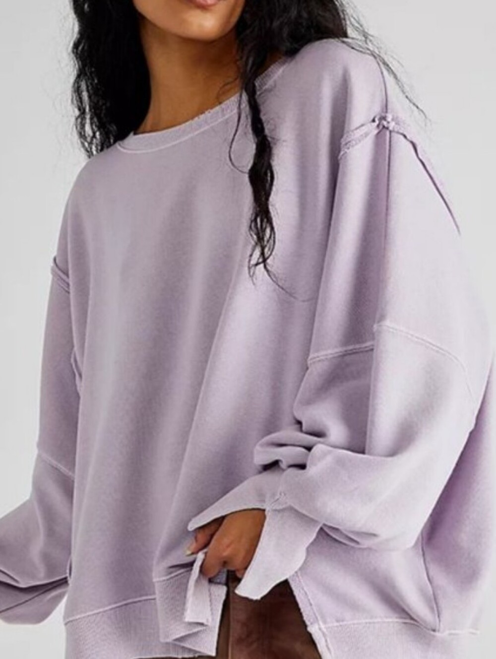 Free People Camden Lavender Women's Sweatshirt